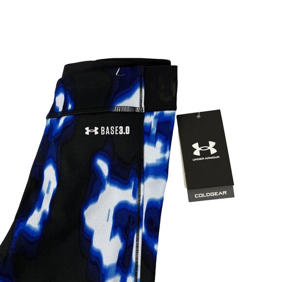 Under Armour UA Base 3.0 Printed Leggings Womens Size Small 1373845-486 Blue $75 - Picture 2 of 9